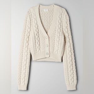Aritzia Wilfred Free Adley Wool Sweater Cardigan